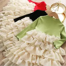 Новые весенние детские платья-торты с блестками, элегантная одежда принцессы для девочек, 5 шт./партия