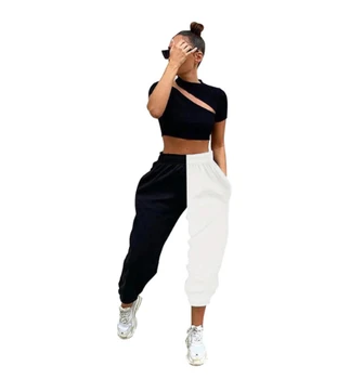 

Women's Pants Patchwork Black Harem Pants Cargo Pants Streetwear Harajuku Jogger Pants leggings