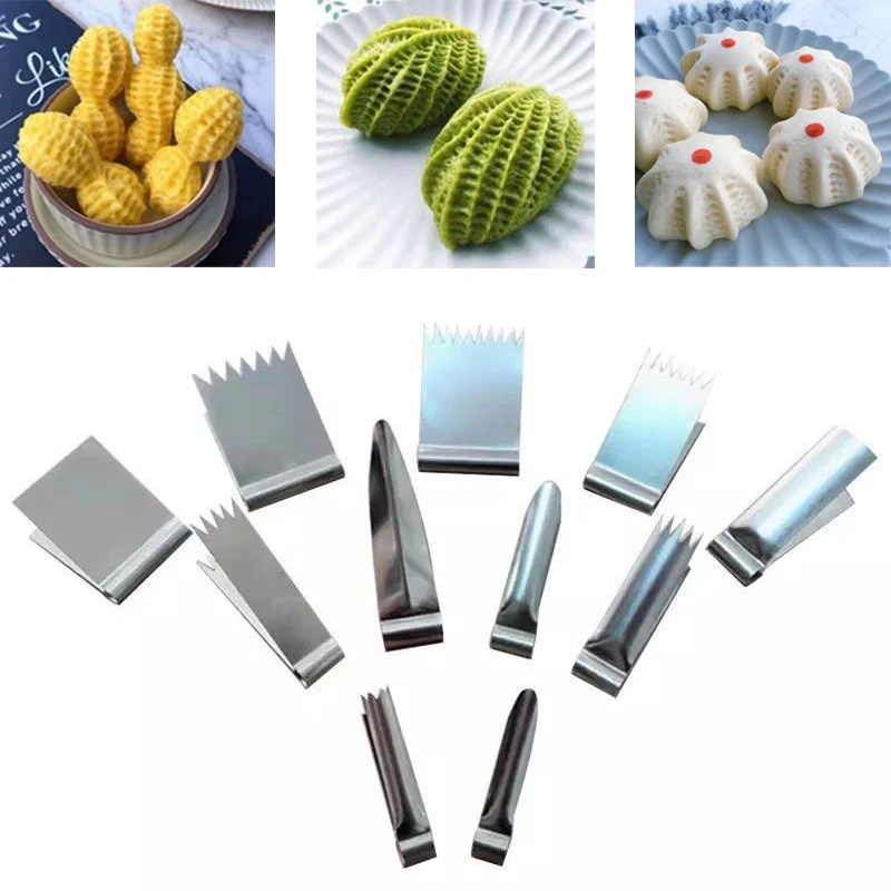 11 Styles Walnut Cake Molds Decorating Tools Stainless Steel Clips Baking Bread Dessert Pastry Decoration Peanut Mold | Дом и сад