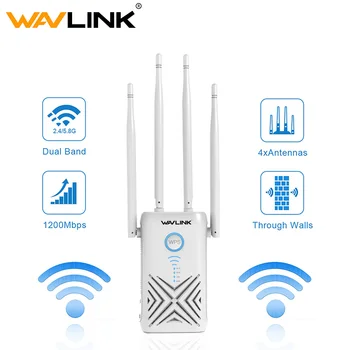 

WiFi Range Extender 1200Mbps Wireless WiFi Repeater 2.4G&5GHz Full Coverage WiFi Signal Amplifier with AP/Repeater/Router Mode