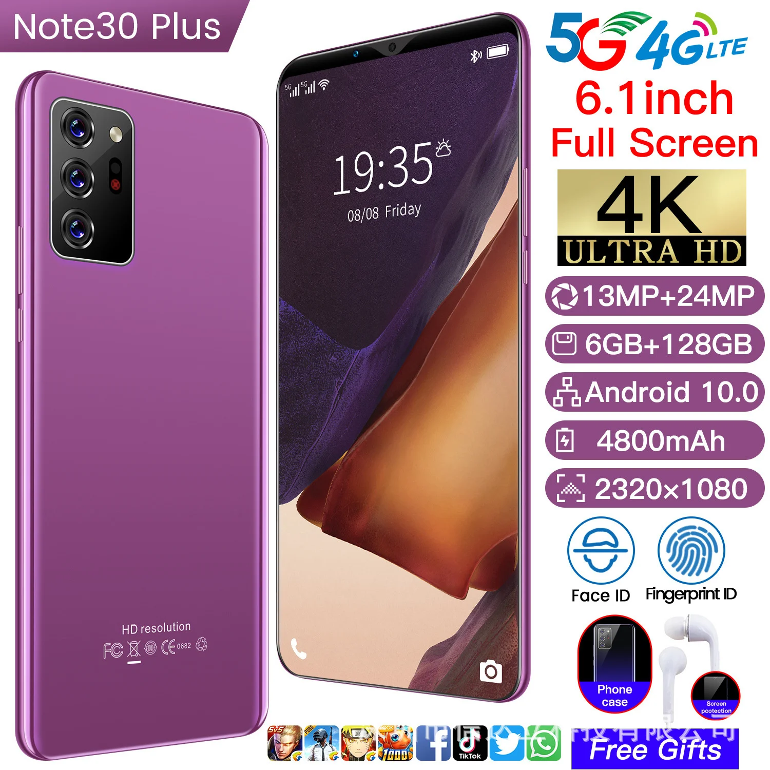 Новый 5 5-дюймовый большой экран смартфон Android Note30 ≤ 6 1 mb 3G | Мобильные телефоны и