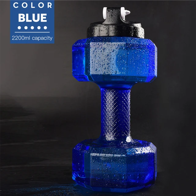 2200 Ml Kreatív Súlyzó Vizes Palack Állítható Súlyok Fitnesz Súlyzók Vízforraló Súlya Erős Vízitalok Otthoni Tétel - Image 4