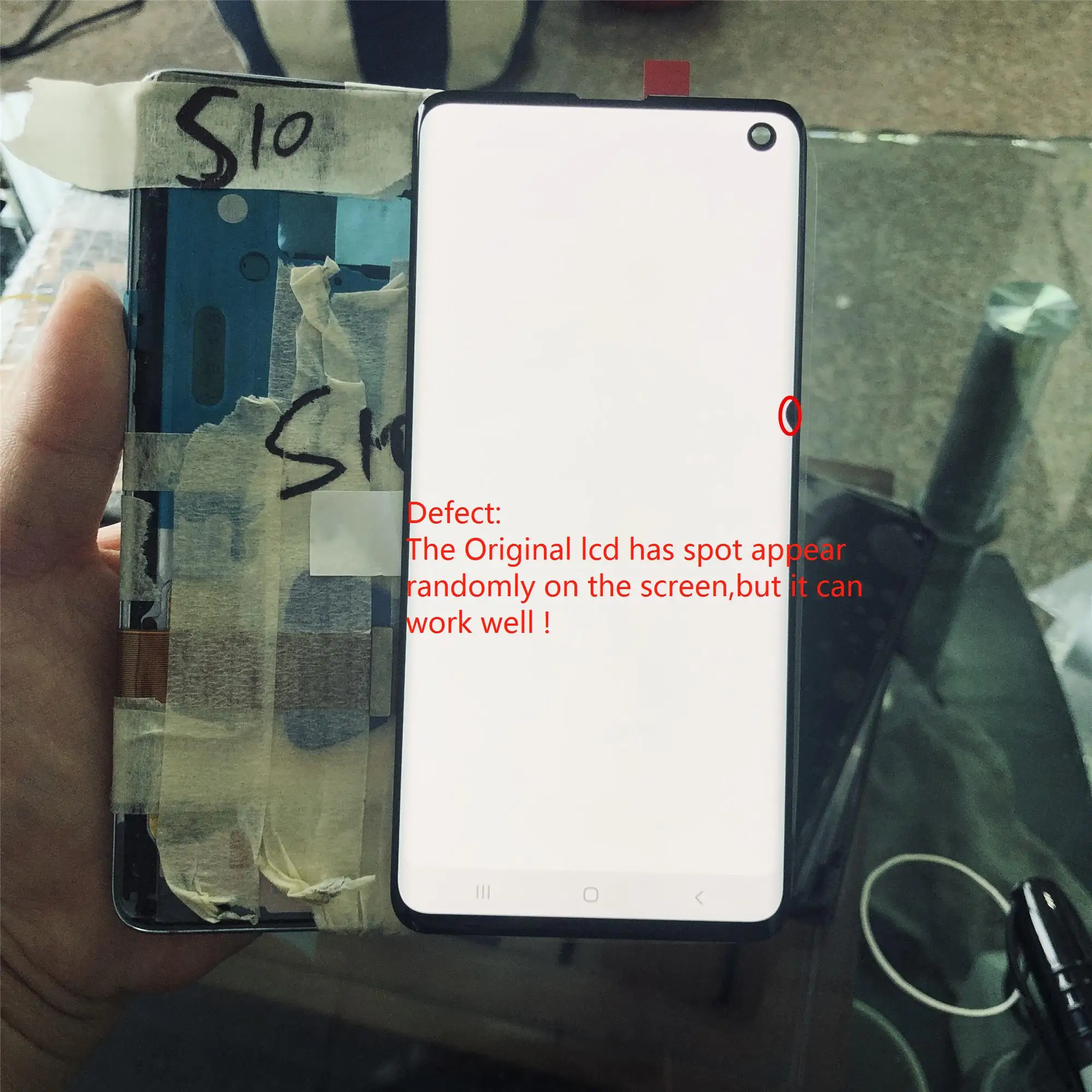 100% Original Super AMOLED LCD For Samsung S10 SM