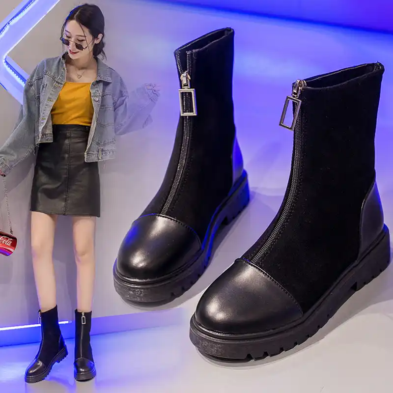 stylish flat ankle boots