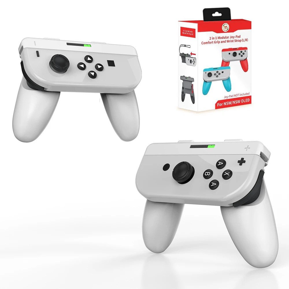 2 in 1 Left Right Grips for Nintendo Switch Detachable Handle Modular Joy  Pad Comfort Grip and Wrist Strap for NS OLED Joycon|Replacement Parts &  Accessories| - AliExpress