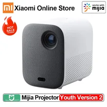 Xiaomi Mijia Mini Projector Youth Version 2 1080P Support 4K Video 460 ANSI Lumens LED Full HD Home Cinema Work With Mijia APP
