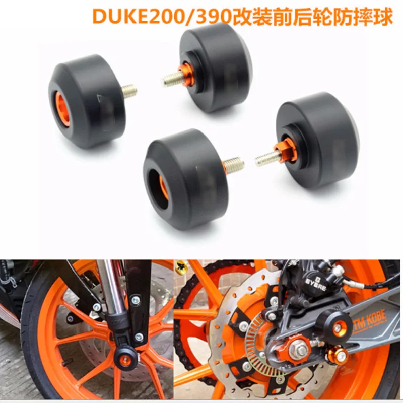 

4PCS Motorcycle Accessories parts Exhaust Sliders Crash Pads Protector For ktm 200 ktm 390 ktm200 ktm390 DUKE200 duke390