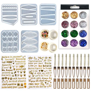 

Crystal Epoxy Silicone Resin Mold Hair Clip Barrette Casting Mould Diy Crafts Jewelry Hairpin Pendants Making Tools
