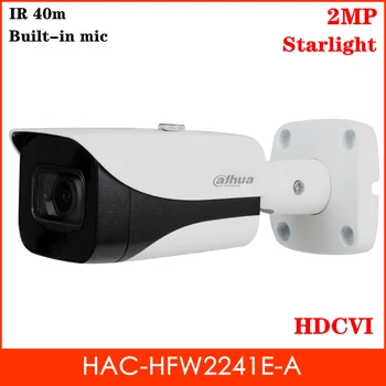 

2MP Starlight HDCVI Camera Built-in mic Smart IR 40M Coaxial Camera Survillance Camera for CCTV System HAC-HFW2241E-A with logo