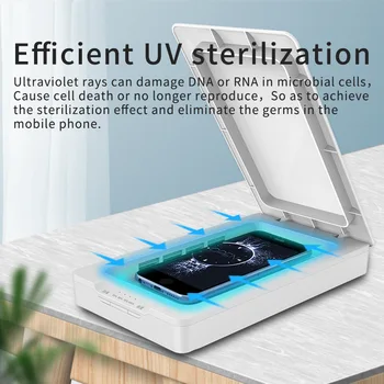

UV Phone Sterilization Container Intelligent Wireless Charging Sterilizer Nail Masks Sterilization Disinfection Machine
