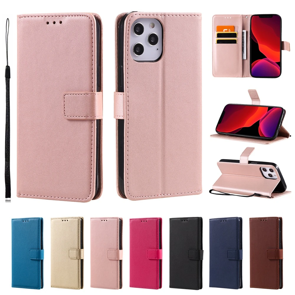 Custodia A Portafoglio In Pelle Per Iphone 4 4S 5 5S Se 6 6S 7 8 Plus 12 11 Pro X Xs Xr Max 2020 Mini Flip Cover Card Slot Coque