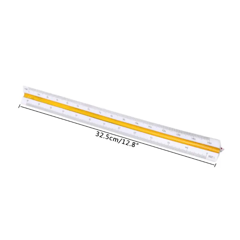 

30cm Plastic Triangular Scale Ruler Architect Engineer Drafting Measuring Tool