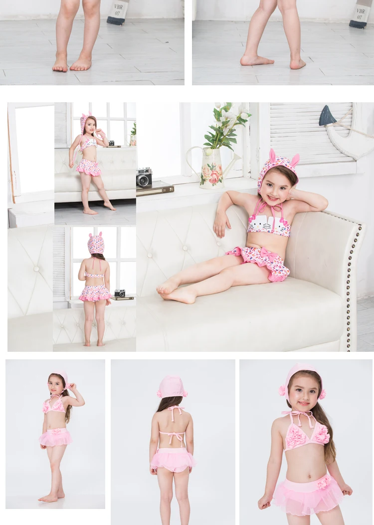 Girls Bathing Suit Clothes Babies 0 To 3 6 12 Months 2T Infantil Baby Girl Swimwear Swimsuit for Kids Swimming Suit Set bikini