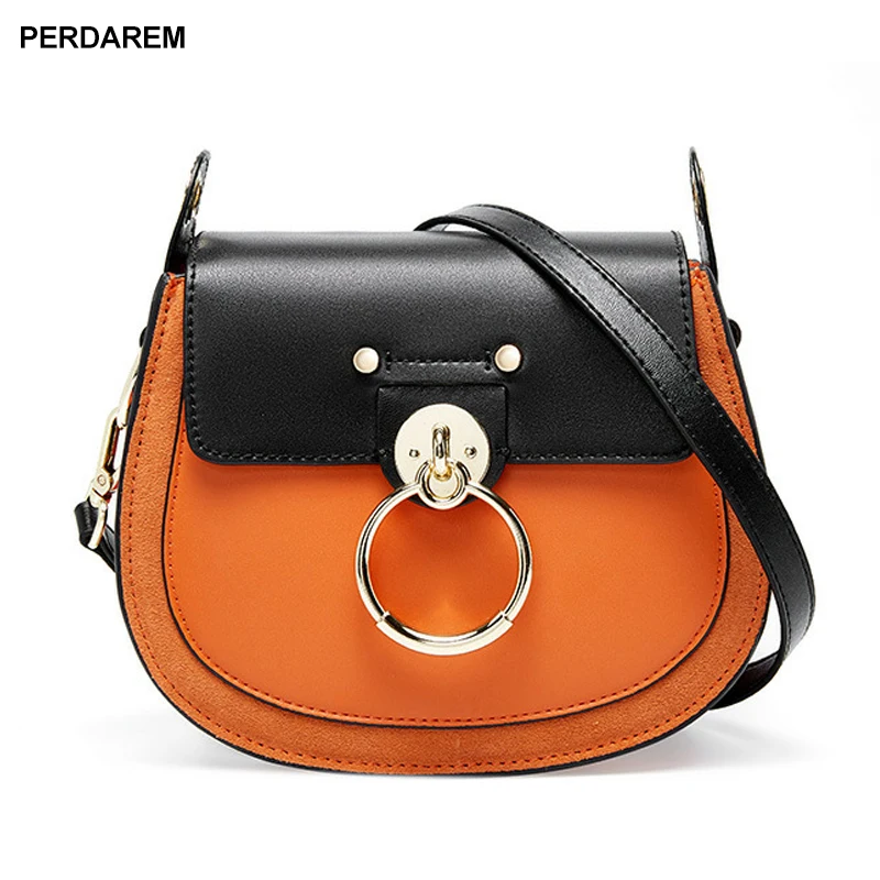 

Leather bag new European and American style leather women bag solid color horse press bag broadband shoulder ladies bag