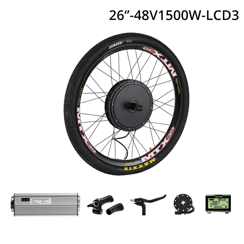 26in-1500W-CST-LCD3 Pasion E велосипед конверсионный комплект 48 в 1500 Вт кассета комплект для переоборудования электрического велосипеда 1500 Вт Мотор колеса Электрический велосипед концентратор мотор комплект - Цвет: 26in-1500W-CST-LCD3