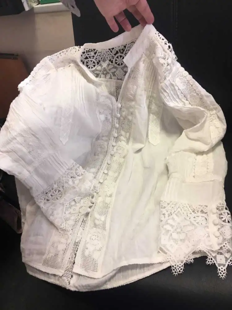 GypsyLady белая блузка рубашка кружева вставляется шикарная Бохо Блузка Свободный длинный рукав v-образным вырезом элегантная рубашка Женская туника Топ blusas