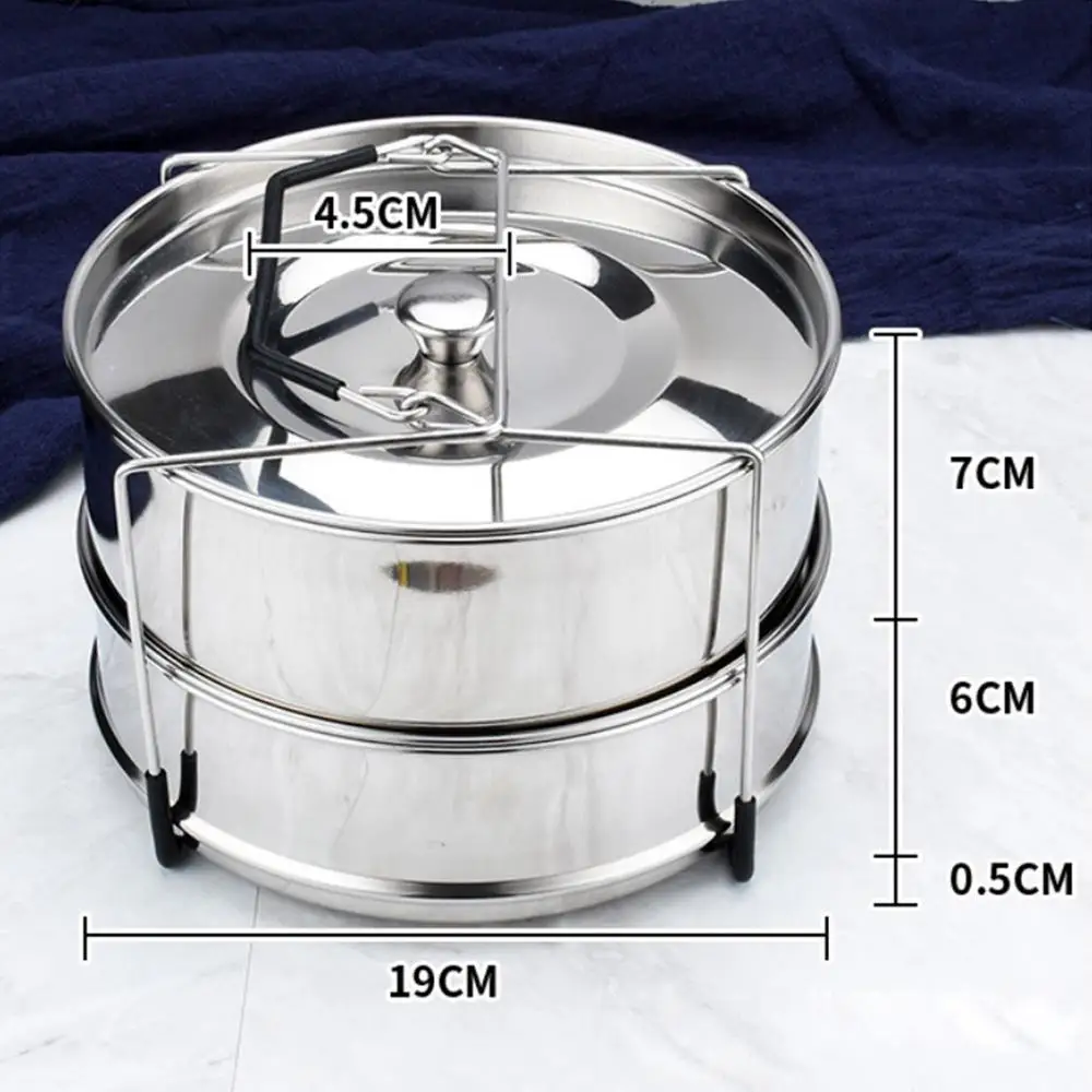 Behogar Stackable Stainless Steel Pressure Cooker Steamer Insert Pans with Sling for 5 6 Quart Instant Cooking Pot Accessories AliExpress
