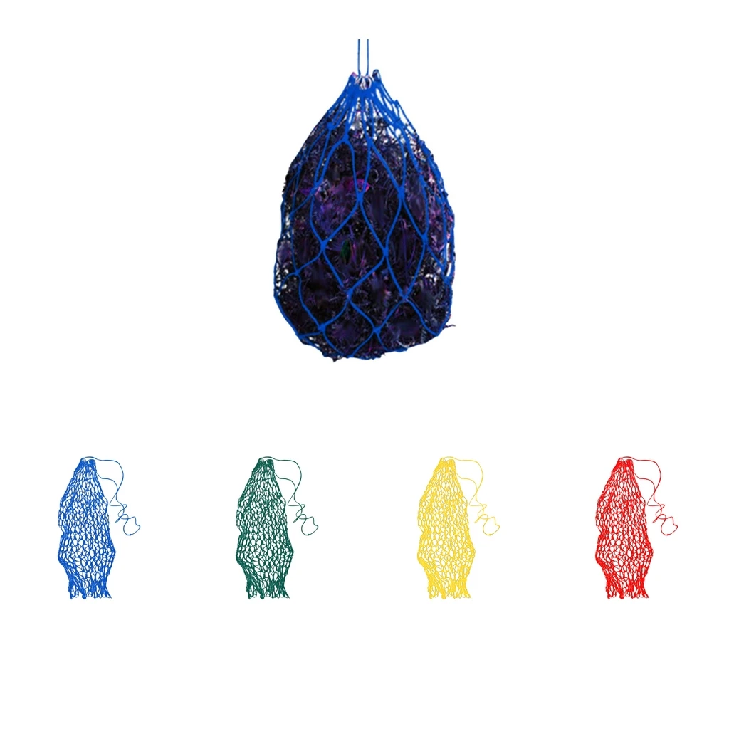 Horse Slow Feed Hay Net Bag Braided Nylon Horse Haylage Mesh Feeder