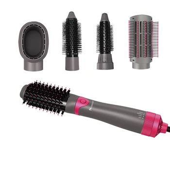 

2020 5 In1 Multifunctional Styling Negative Ion Hair Straightener Brush Hair Blow Dryer Brush One Step Hair Dryer Hot Air Brush