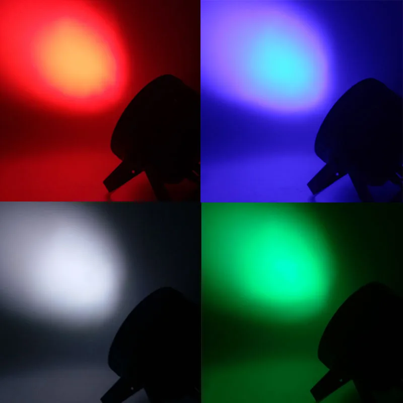 2/4Pcs 7X12W RGBW / 7x18W RGBWA+UV LED Flat Par Light Mobile Plug Ultra-Quiet Fan Family Birthday Party Theater Wedding led light,led stage light,mini led stage light