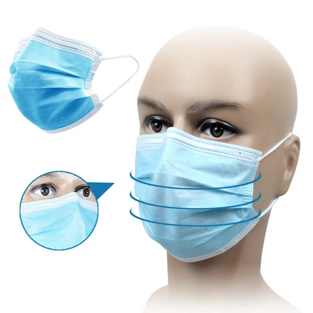 US $31.73  ABAY Mask Anti Virus Surgical mask 50pcs Face Mask Medical Mask Mascherine Antivirus KF94 FFP2 Disp