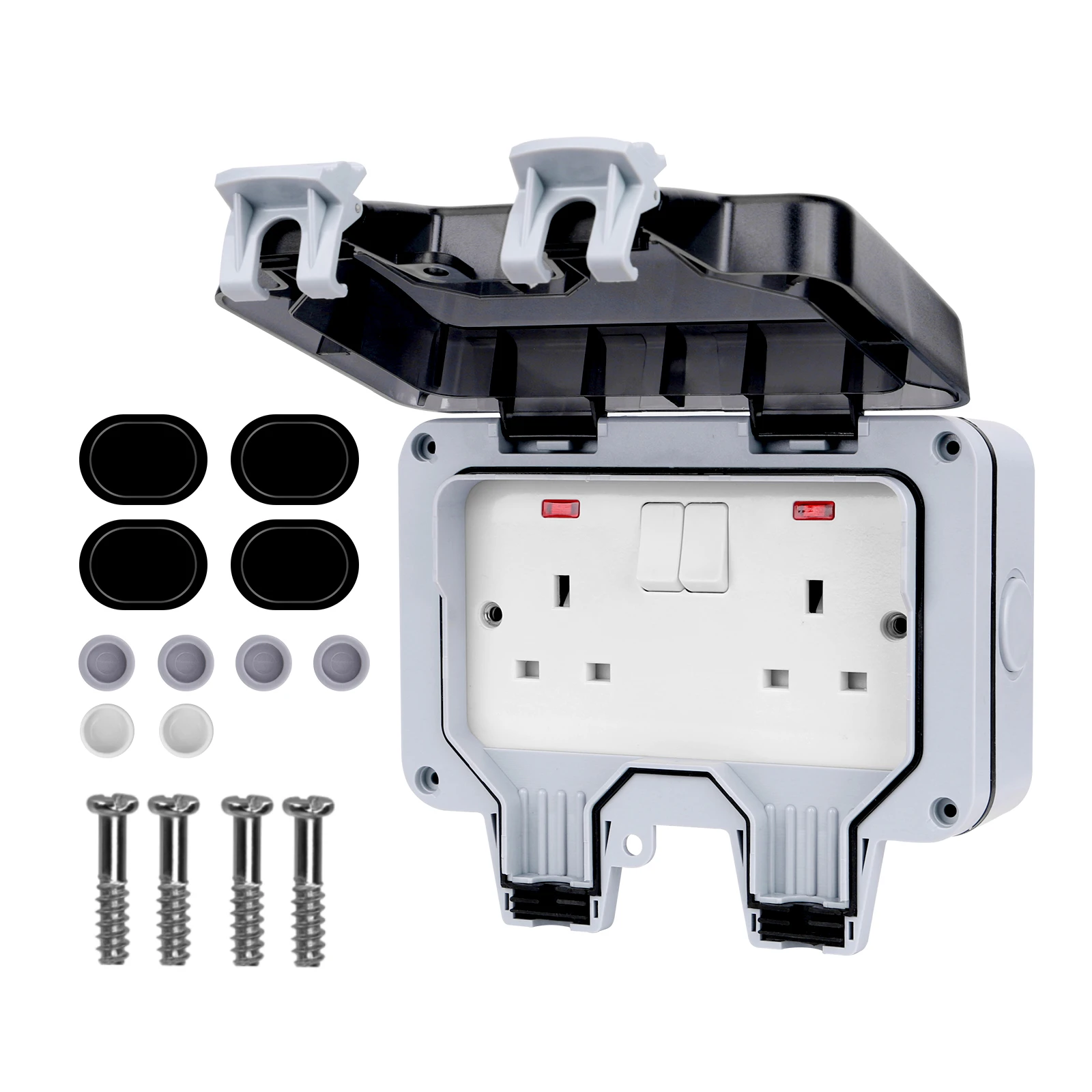 Electricity Box Waterproof Socket Box IP66 Outdoor Socket Box for Balcony Bathroom Garden Electricity Box Waterproof Socket Box IP66 Outdoor Socket Box for Balcony Bathroom Garden