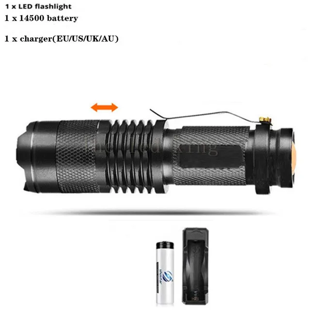 Освещение и освещение CREE XM-L L2 T6 Q5 14500 светодиодный фонарь тактический фонарь алюминиевый водонепроницаемый фонарь с регулируемым светом - Испускаемый цвет: Type D
