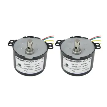 

CHACNS Geared Motor High Speed Electric Motor 50KTYZ 110V 100-120RPM Turntable motor Synchronous Motor