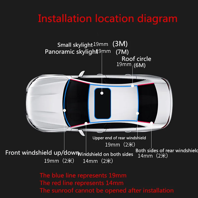 Auto Schiebedach Dichtung Streifen EPDM Noise Isolierung Weathers