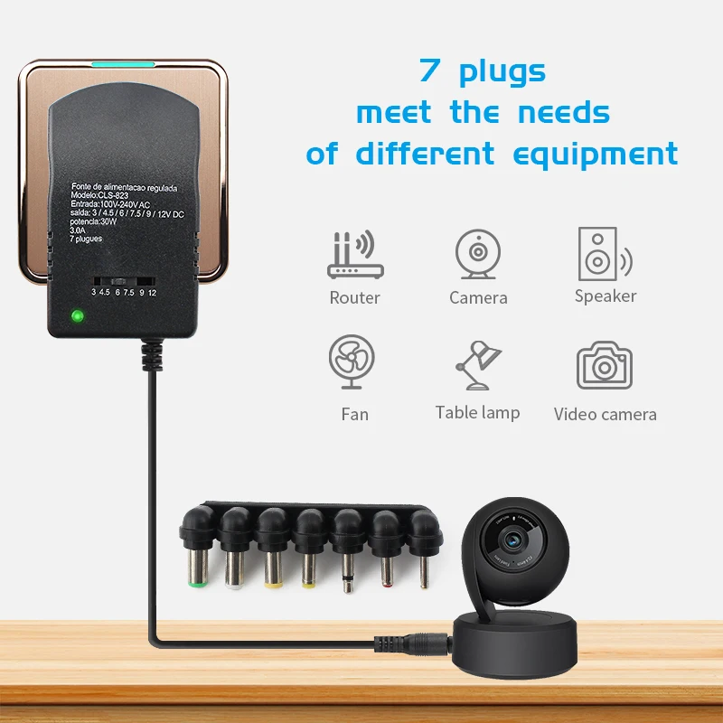 AC DC Adjustable USB Power Supply 220V 12V Switching Power Adapter 12V 9V 2A 3A 30W Multi Voltage Transformer 5V For LED Strip power adapter
