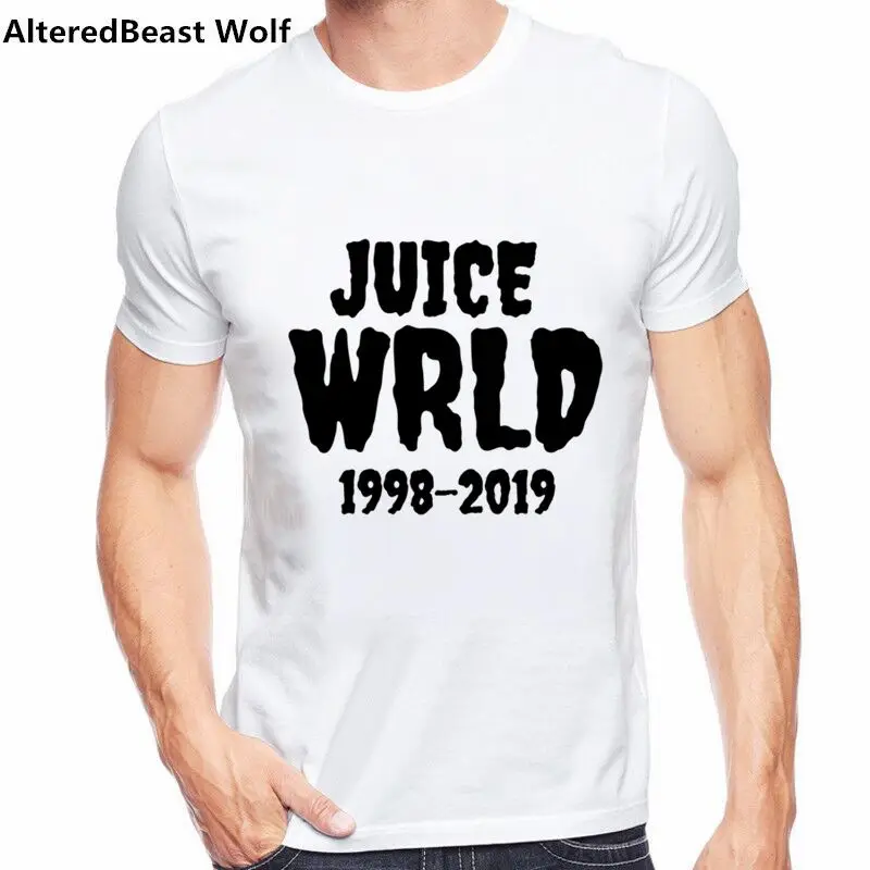 Художественная футболка Juice Wrld, хип-хоп, певец Juice Wrld, принт Харадзюку, футболка, Homme, уличная одежда, рэпер, мужские Модные Забавные топы, футболка