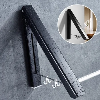 

Laundry Bathroom Folding Adjustable Clothes Hanger Indoor Retractable Drying Rack Home Multifunction Balcony Tool Wall Mounted