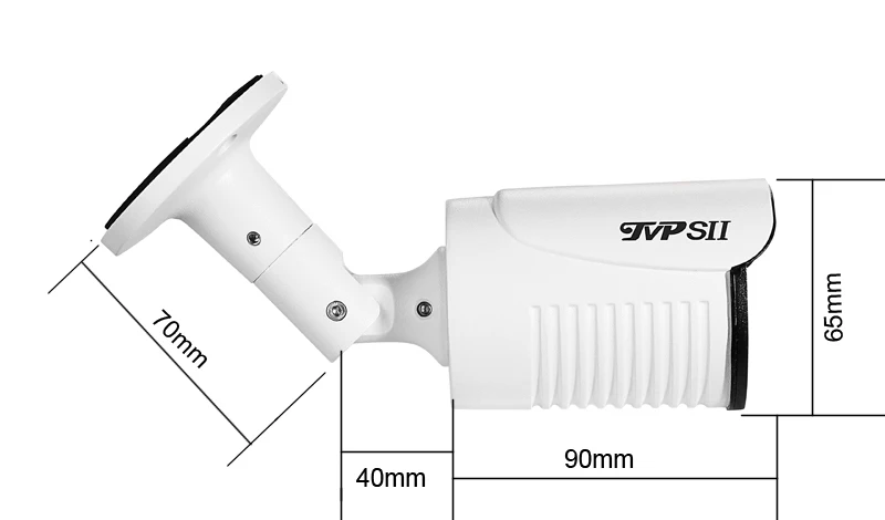 Три массива светодиодов водонепроницаемый металлический IP66 5MP/4MP/2MP Auido H.265+ 25Fps POE ONVIF IP камеры видеонаблюдения