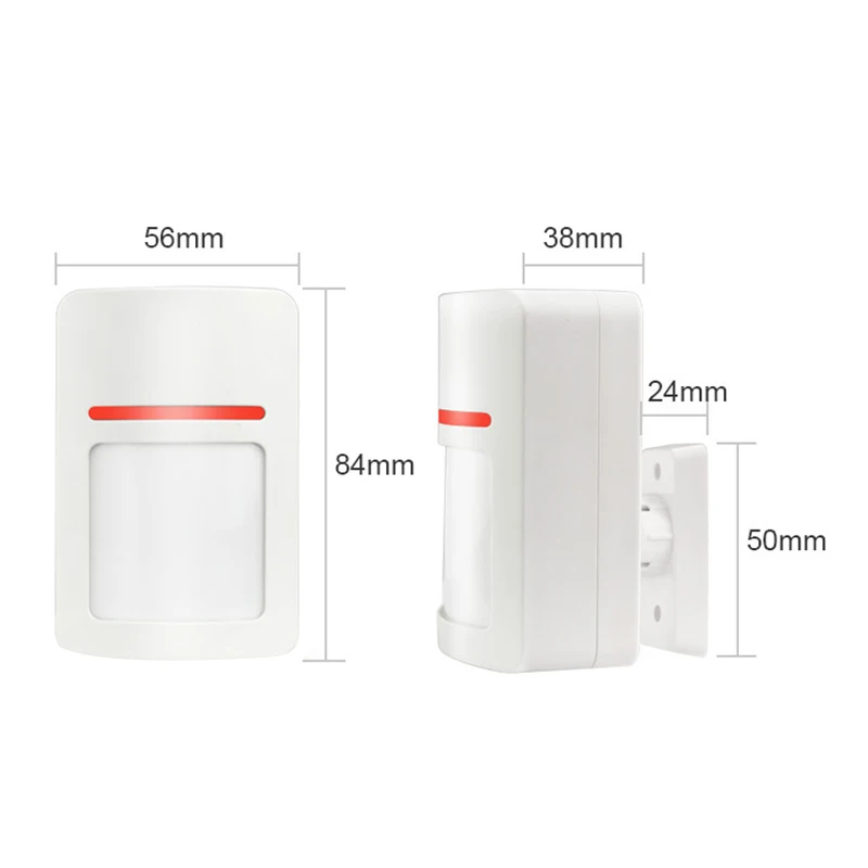 Wireless Alarm Infrared Detector Anti-Pet PIR Sensor Detector with Long Detect Distance