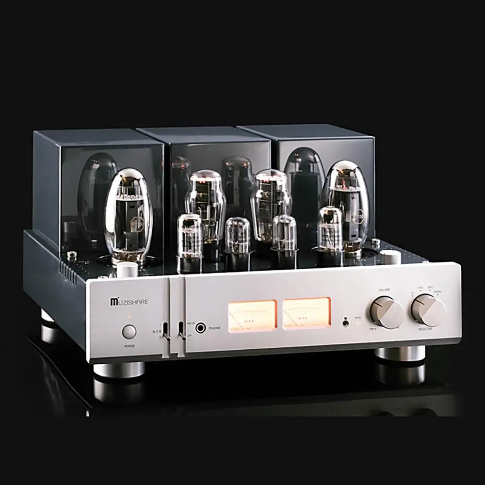 MUZISHARE X10 Dual Tube Rectifier Integrated Lamp Amp with Phono Stage
