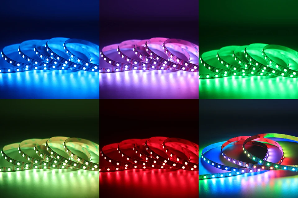 led dual data line WS2813 full color strip flexible 5050RGB 60leds 60chips/m program on PC software data backup DC5V WS2813 tape
