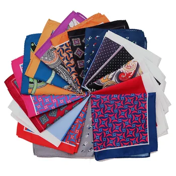 

Mans Pocket Square Hanky 30x30cm Mans Priting Polka Dot Floral Chest Towel Big Size Handkerchief for Men's Suit Wedding Party