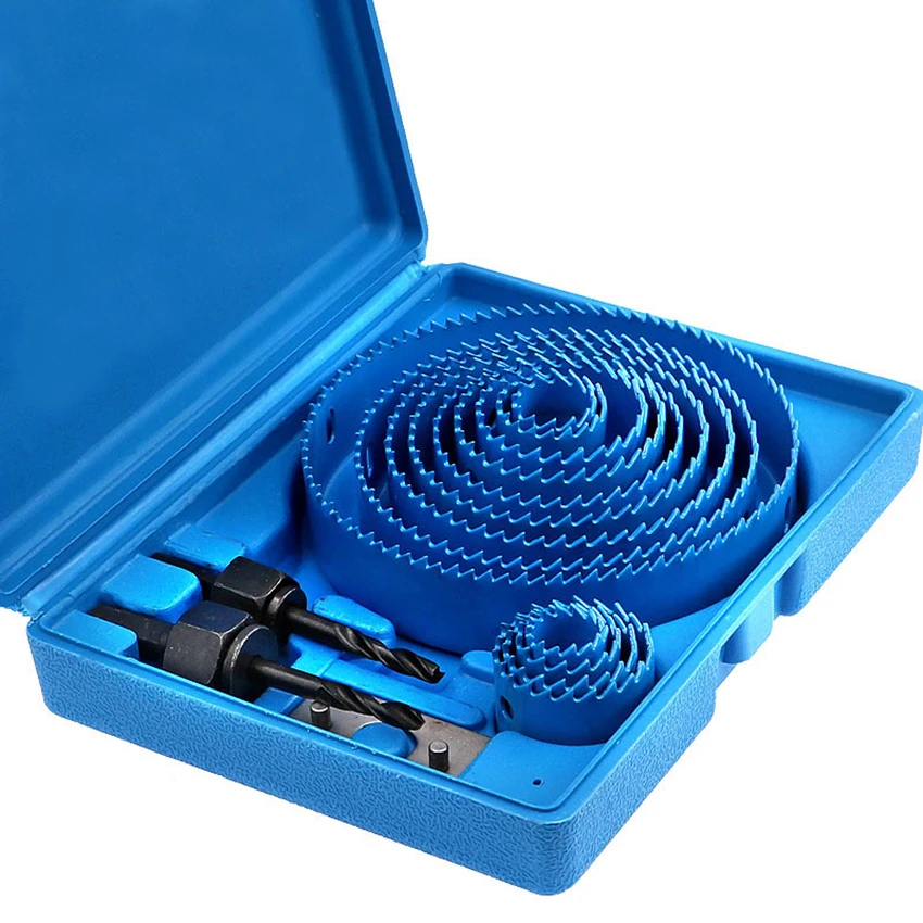 

1 Set Woodworking Hole Opener Puncher Accessories Multi-functional Drill Bit Kit for PVC Board,Aluminum Plate,Plastic