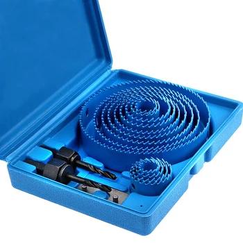 

1 Set Woodworking Hole Opener Puncher Accessories Multi-functional Drill Bit Kit for PVC Board,Aluminum Plate,Plastic