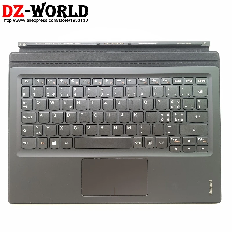  New original Mini base Swiss Portable keyboard with palmrest touchpad for Lenovo Ideapad MIIX 700-1