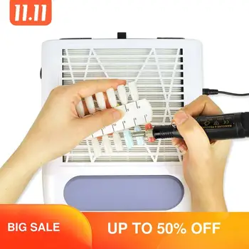

Electric Nail Dust Collector Vacuum Fans 80W More Suction Protect Respiratory Trac Using Nail File&Drill to Collecting Dust Tool