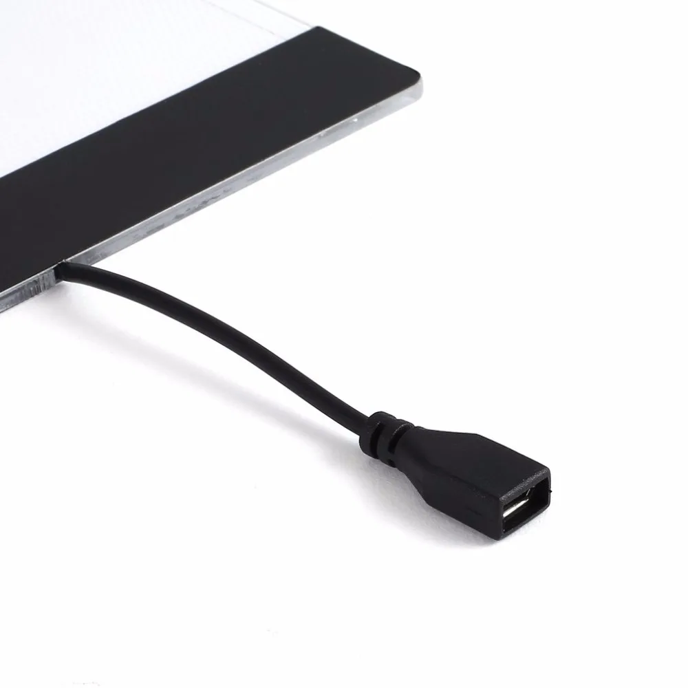 Портативный А4 светодиодный прямоугольник для эскизов планшет со светодиодной подсветкой панель для копирования с usb-кабелем
