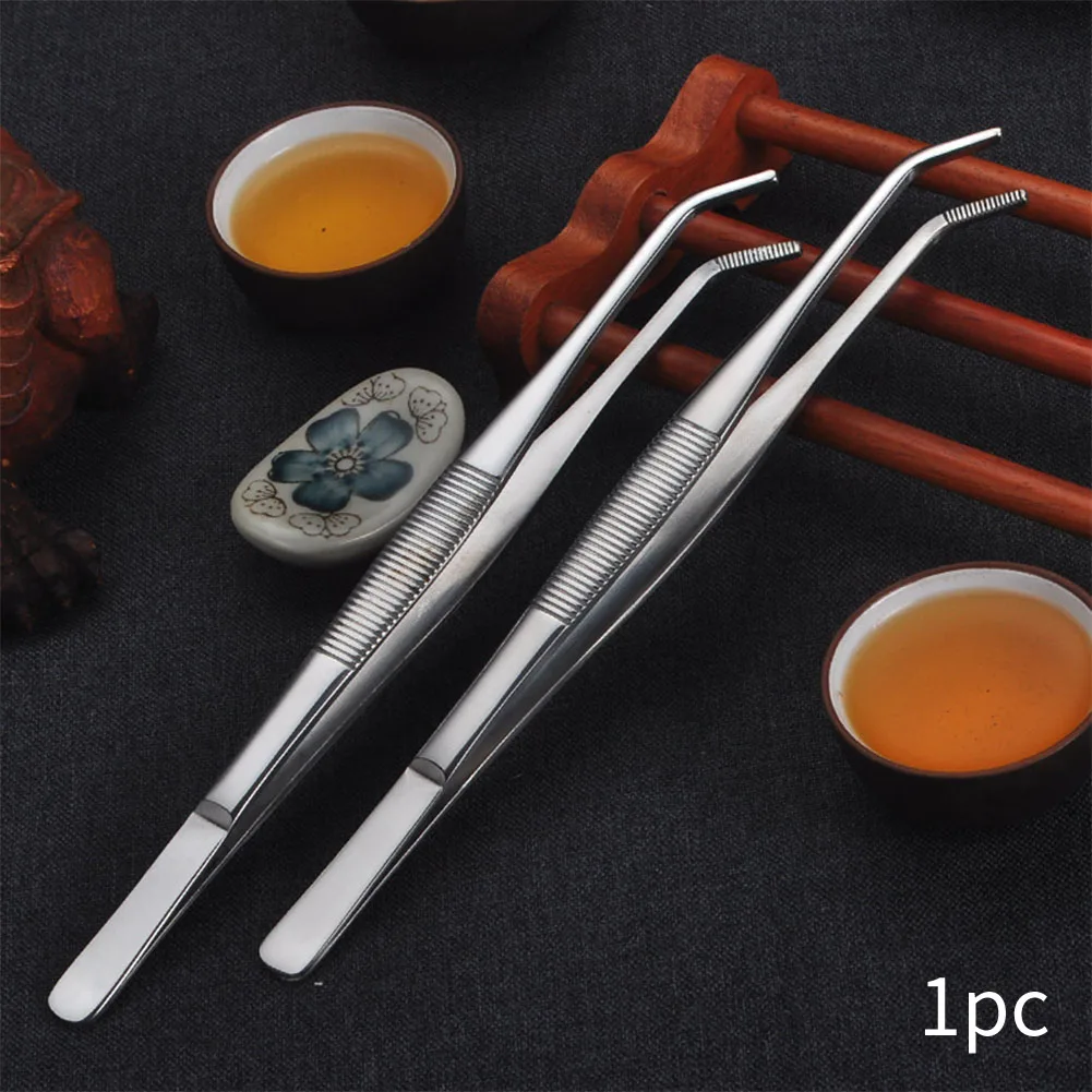 Аксессуары для чайной чашки Пинцет прочный длинный из нержавеющей стали Портативный нескользящий кухонный инструмент зажим серебряный домашний Kongfu практичный