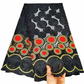 

Popular black bazin material African party embroidery bazin lace fabric for clothing YBR6(5yards/lot)