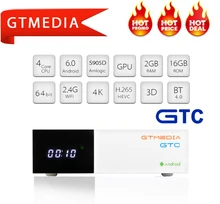 GTMEDIA GTC DVB T2 S2 C ISDB-T decoder BOX TV DVB-T2 DVBT2 Tuner android TV BOX unterstützung Cline M3u smart tv Set Top Box