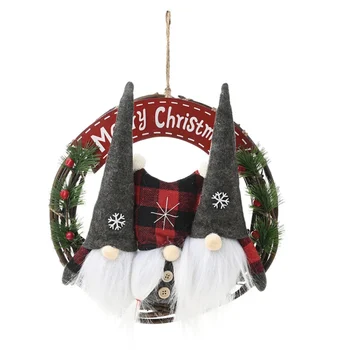 

Christmas Decorations For Home Faceless Doll Rattan Pendants Navidad Christmasree Ornaments Hanging Santa Doll Kids Gift