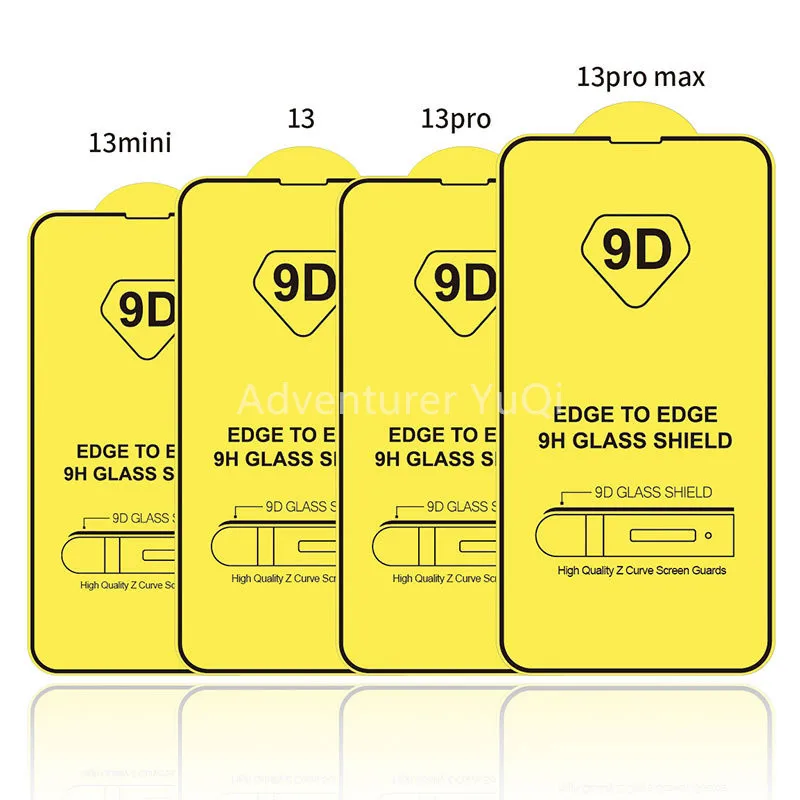 9D Full Coverage 1/5pcs Tempered Glass For iPhone 13 12 11 Pro Max Mini Screen Protector For X XS XR Max se2020 Protective