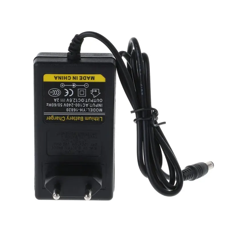Зарядное устройство 12,6 V DC 2A Интеллектуальный литиевый литий-ионный адаптер питания EU US вилка трансформатора