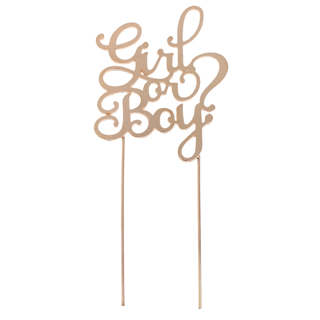 Stunning Rhinestone Girl Or Boy Cake Topper Baby Shower Decoration