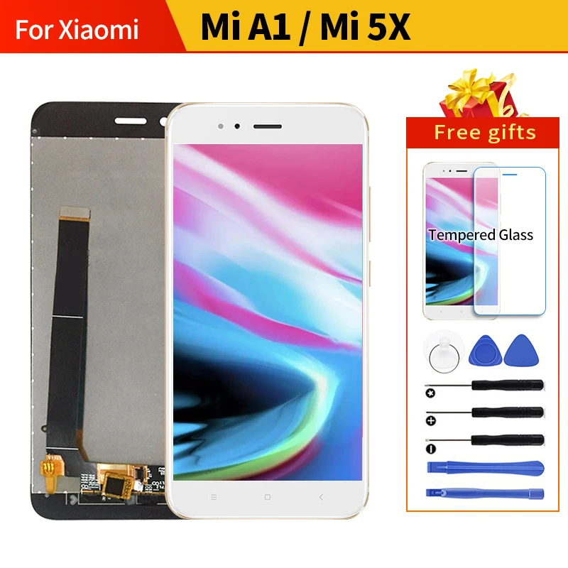 Для Xiaomi mi A1 ЖК-дисплей сенсорный экран для 5X ЖК-дигитайзер Замена Мобильный